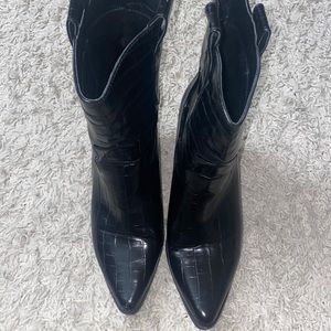 Patent Curved Heel Cowboy boots